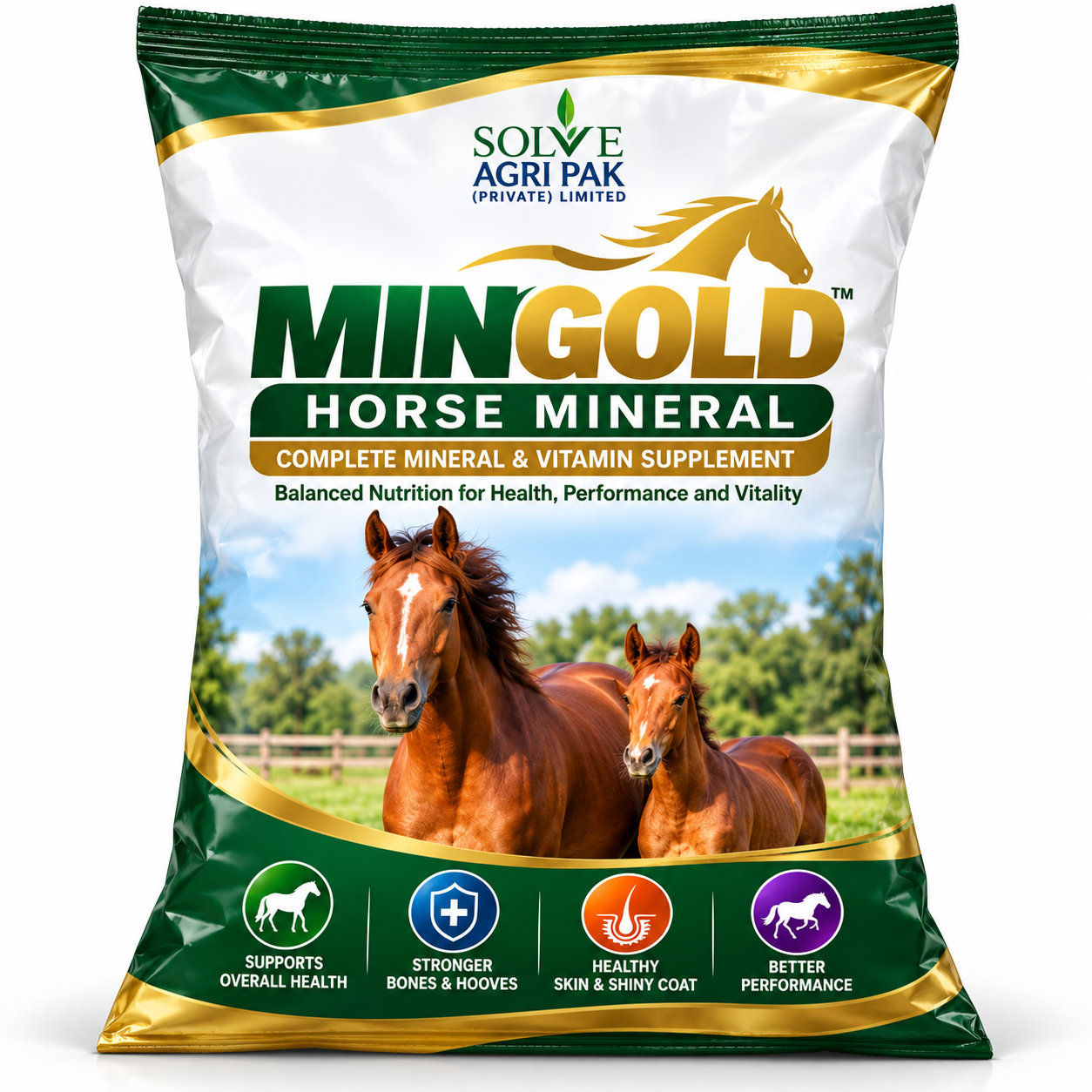 Mingold Horse Mineral Supplement Bag MinGold Horse Mineral - Image 1